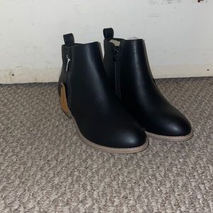 Jeossy Women's Ankle Boots Thick Heel Low Heeled Booties for Women